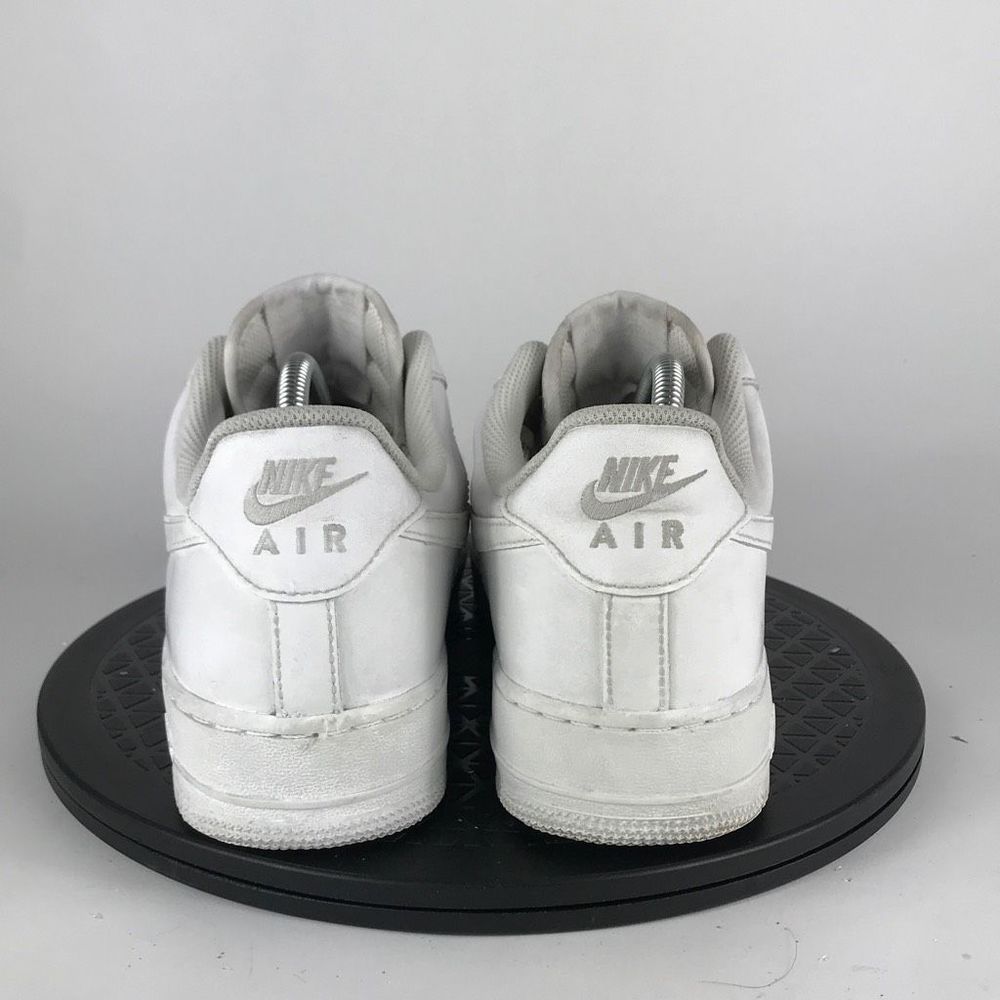 Nike Air Force 1 Low ‘07 Triple White Leather Shoes 315122-111 Men’s Size 9.5 - Picture 6 of 12